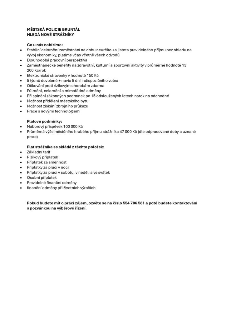 mestska policie bruntal hleda nove strazniky page 0001