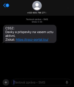 podvodná sms